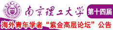 在线免费艹屄南京理工大学第十四届海外青年学者紫金论坛诚邀海内外英才！